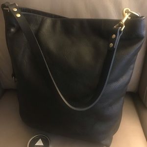 Neva Opet Hand-Crafted Black Leather Handbag.